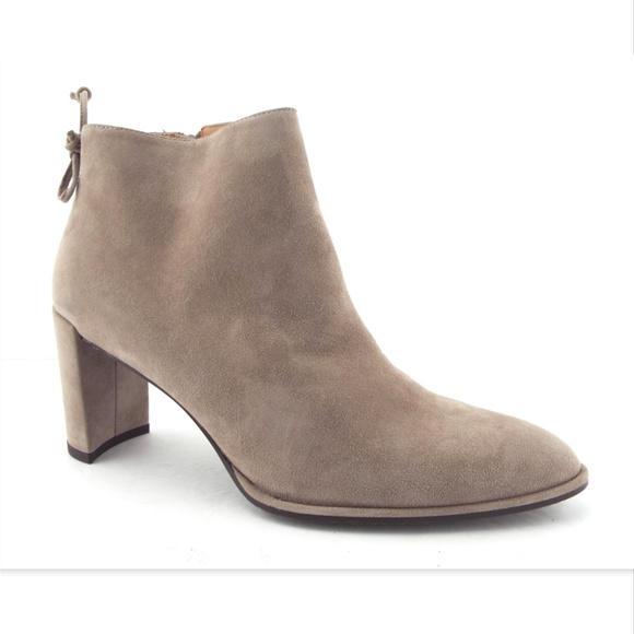 New STUART WEITZMAN Gray Suede Ankles Boots 9.5 - Picture 2 of 8